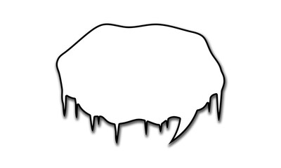 Bocadillo vacío de pensar o soñar.