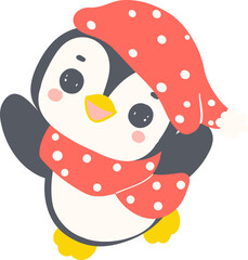 Cute Christmas Penguin 