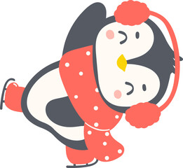 Cute Christmas Penguin 