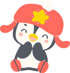 Cute Christmas Penguin 