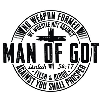 Man of God gift jesus t-shirt design