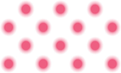 pink polka dot on white background, design for fabric printing as repeat pattern, pink sun or star
