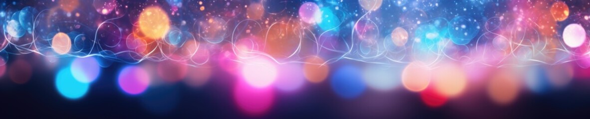 colorful festive abstract blurred bokeh background