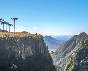 paisagem do  canion das laranjeiras, em bom jardim da serra