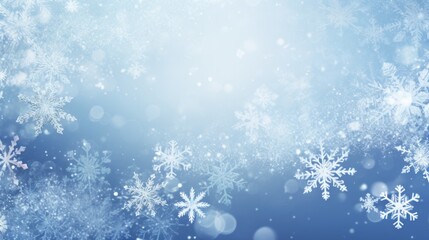 Winter background with snowflakes. Christmas and New Year concept.