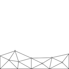 Abstract Low Poly Line Footer