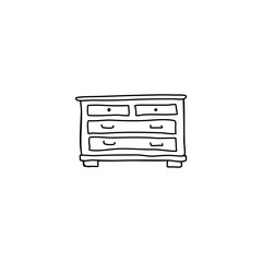 storage furniture with drawers, chest of drawers, nightstand,