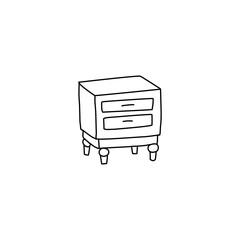 storage furniture with drawers, chest of drawers, nightstand,