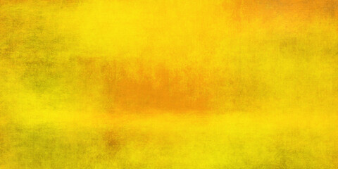 Yellow grunge wall for texture background