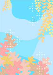 background with snow and tree