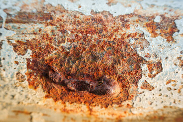 Weathered rusty metal corrosion background