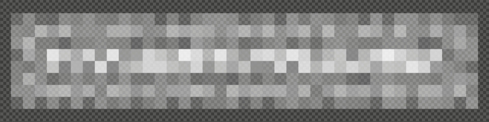 Censored texture background. Censor blur effect. Pixeled bar pattern mosaic black box