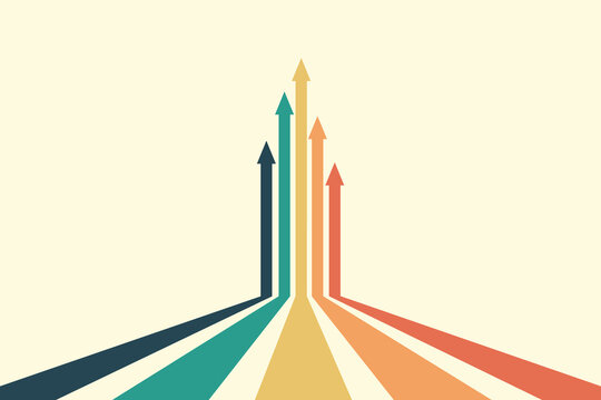 Abstract background with rainbow wavy design in 1970s retro hippie style. Vector pattern ready to use for fabric, textile, packaging and more.