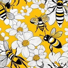 Gordijnen little bees, AI-Generatet © Dr. N. Lange