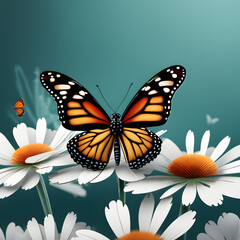 colorful butterfly, AI-Generatet