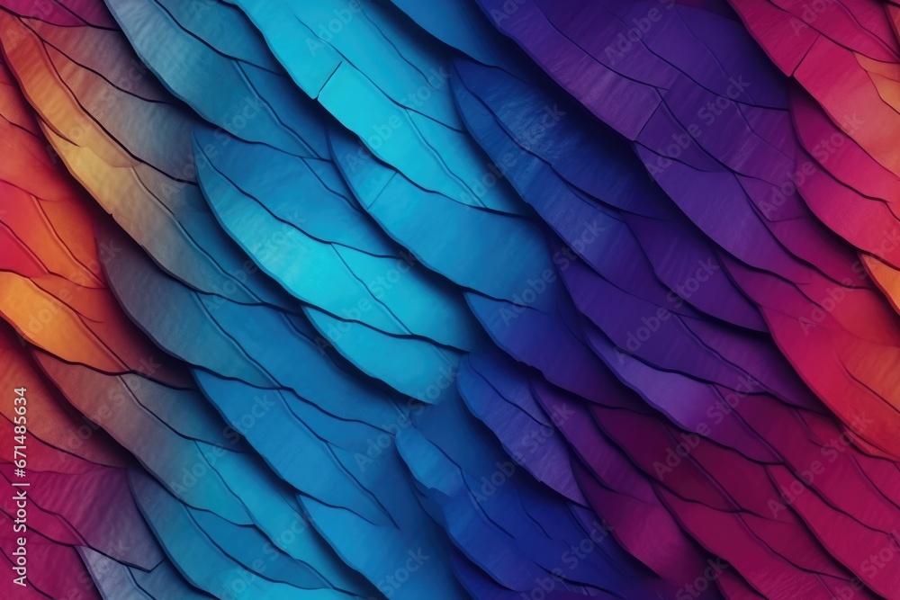 Aufkleber abstract colorful seamless pattern of scales. generative ai