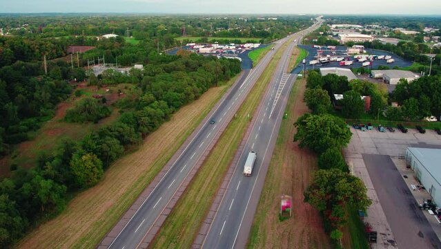 Semi Trucks truck drivers near George N Craig Travel Plaza and Henry Schricker Truck stop in Elkhart Indiana.