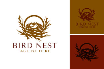 Logo for Bird Nest is a versatile design asset suitable for businesses or brands that specialize in bird nest products or services.