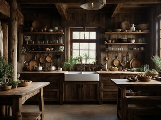 interior of a kitchen