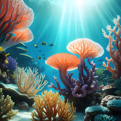 coral reef, AI-Generatet