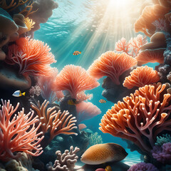 coral reef, AI-Generatet