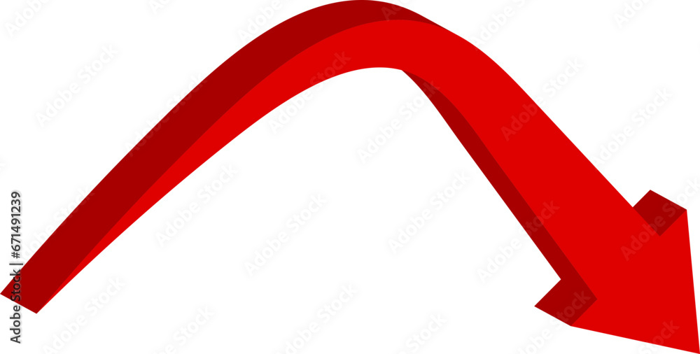 Poster red arrow icon indicating different direction. a set icons isolated on a white background for websit