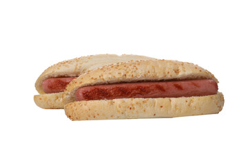 PNG,delicious hot dog, isolated on white background
