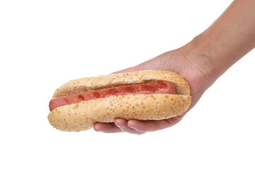 PNG,delicious hot dog, isolated on white background