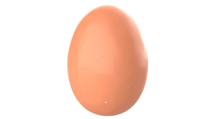 Chicken egg with white background isolated 3d render illustration
