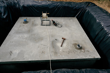 We are building an underground bomb shelter. We cut the anchor hooks of the reinforced concrete...