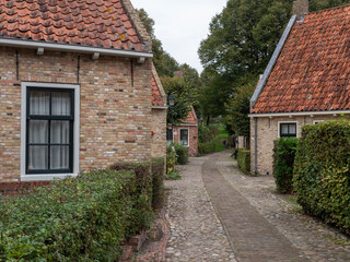 Fototapeta na wymiar Fortress historic village Bourtagne in the province Groningen in the Netherlands