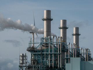Hard coal and biomass fired powerplant in Eemshaven, the Netherlands