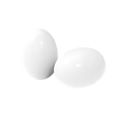 Chicken egg with white background isolated 3d render illustration