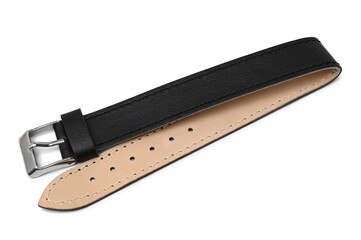 Leather watch strap