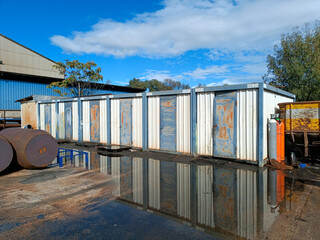 Caba&ntilde;as de obra y sus reflejos