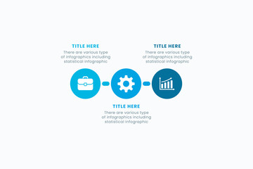 Naklejka premium Presentation Business Circle Infographic Template With 3 Step Elements Vector Illustration