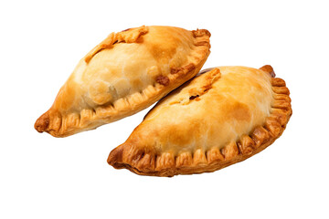 Delicious Beef and Cheese Empanadas on Transparent Background. AI