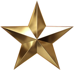 Gold star transparent background PNG clipart