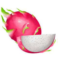 dragonfruit isolated