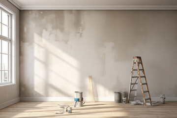 wall painting, room renovation - obrazy, fototapety, plakaty