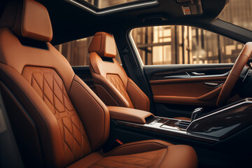 seats in a luxury car