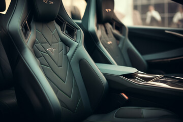 seats in a luxury car