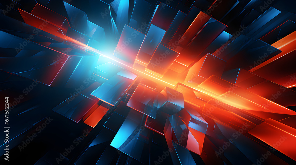 Poster abstract high tech background. generative ai.
