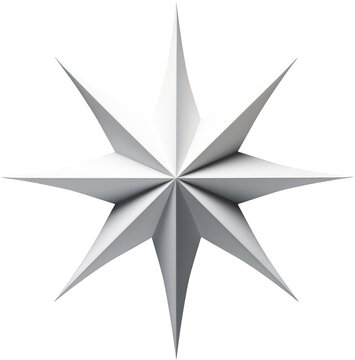 White star transparent background PNG clipart