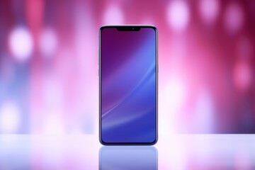 Sleek Tech Gadget - A newly released smartphone, displayed against a gradient backdrop, capturing its sleek design - Product Shot - AI Generated