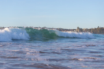 Beautiful shore break at Long Reef Beach, Sydney, Australia.