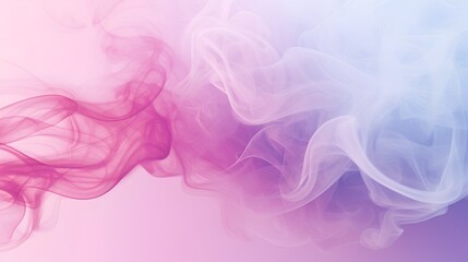 Colorful smoke for an aesthetic minimalism background. Pastel colored fumes blend seamlessly, creating dreamy steam effect. Beauty of blue, pink, and purple gradients as visually appealing backdrop.