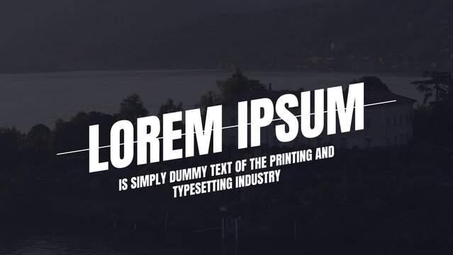 Minimal Text Animation