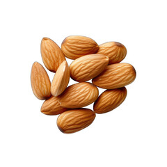 Almond sliver isolated on transparent background