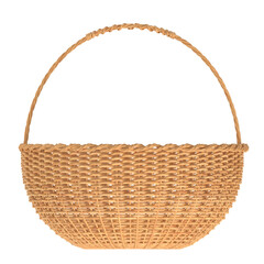 Fototapeta premium 3D rendering illustration of a woven basket